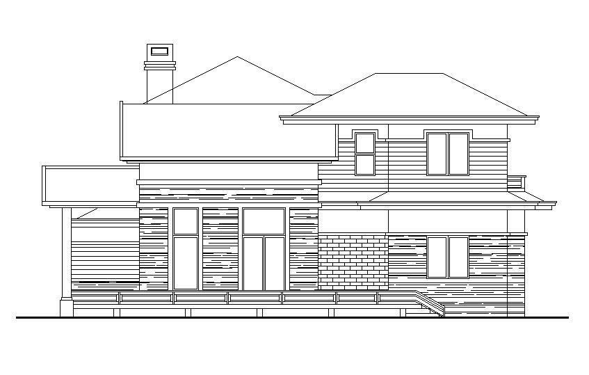 鋼結構別墅：FK-RJ209+兩層-16.80X14.70米(圖3)