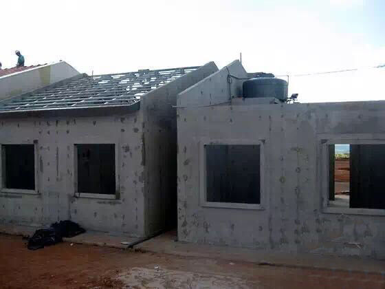 鋼結構別墅輕鋼房之免拆模整體現澆方案(圖4)