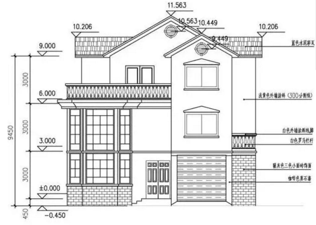 深圳睿婕鋼結構建筑推薦480平米三層別墅-帶設計圖(圖2)
