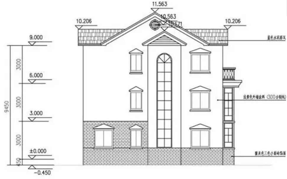 深圳睿婕鋼結構建筑推薦480平米三層別墅-帶設計圖(圖3)