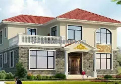 農村自建別墅兩層13.3米X11米，帶平面設計圖，拿走不謝