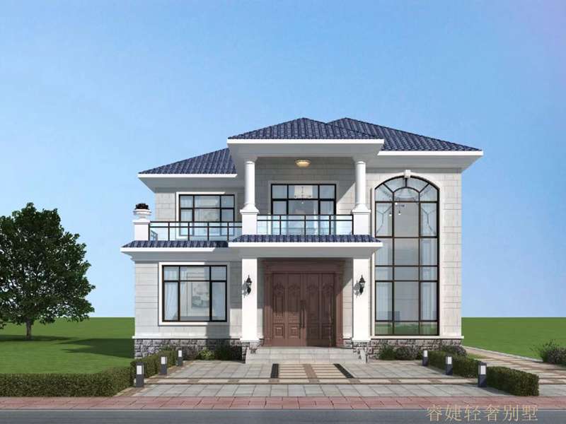 非常火的簡歐風格二層小別墅(圖2)