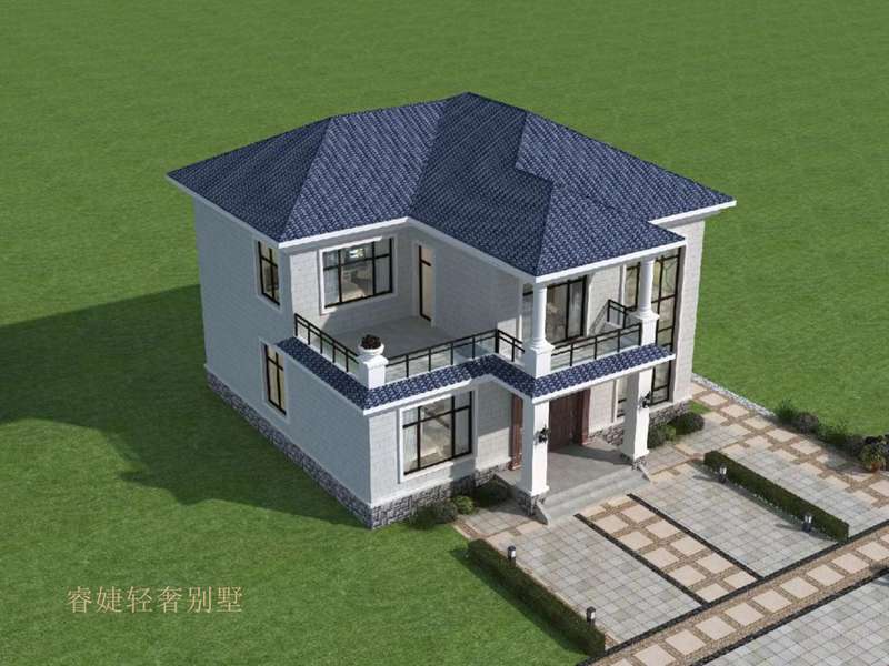 非常火的簡歐風格二層小別墅(圖3)