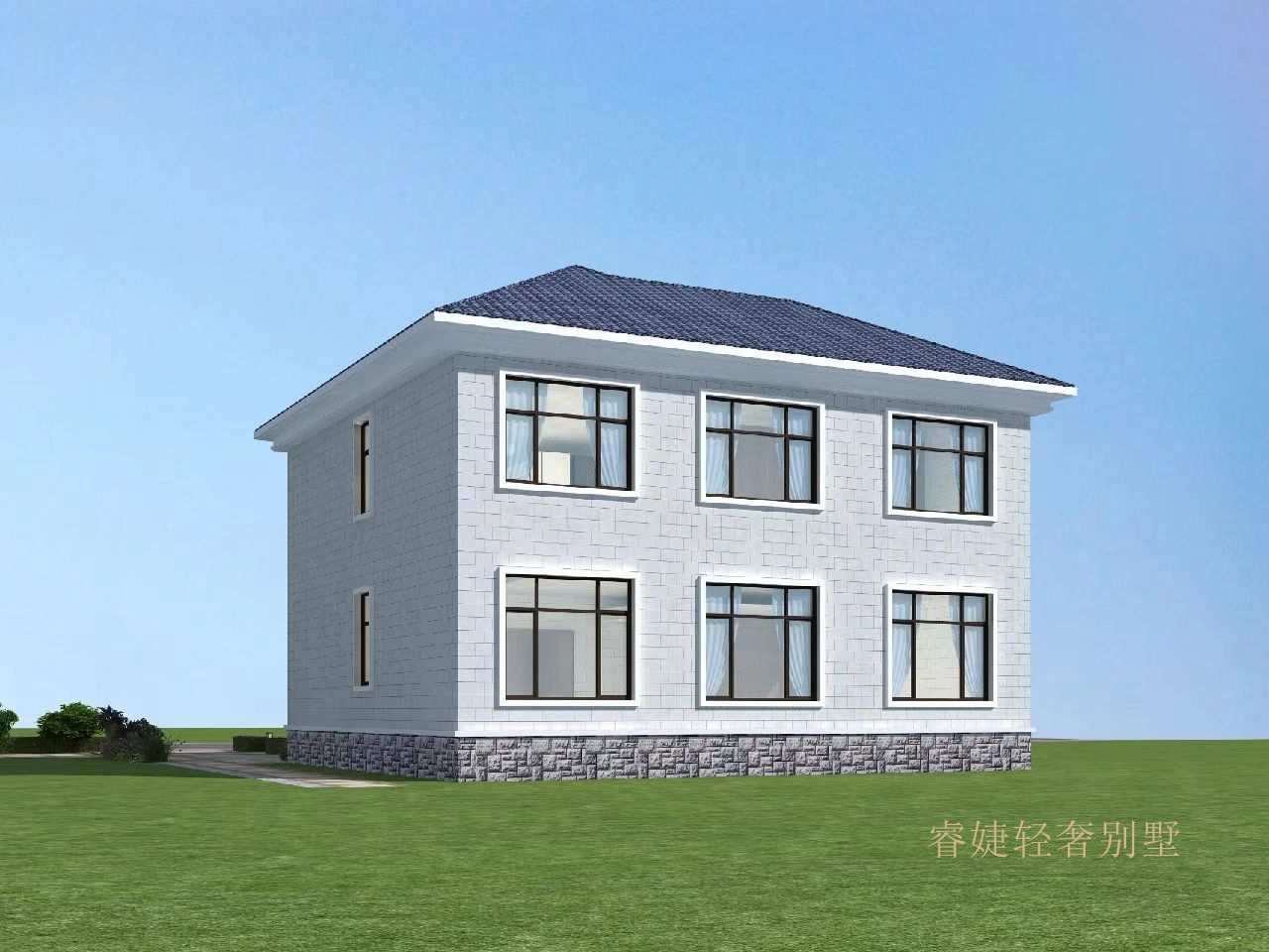 非常火的簡歐風格二層小別墅(圖4)