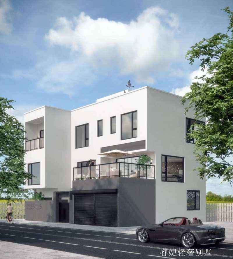 現代別墅占地145平設計圖紙帶兩種效果圖還有電梯(圖3) 現代別墅占地145平設計圖紙帶兩種效果圖還有電梯(圖3)