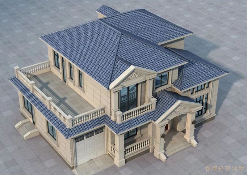 帶車庫和露臺的二層簡歐鄉村別墅(圖2) 帶車庫和露臺的二層簡歐鄉村別墅(圖2)