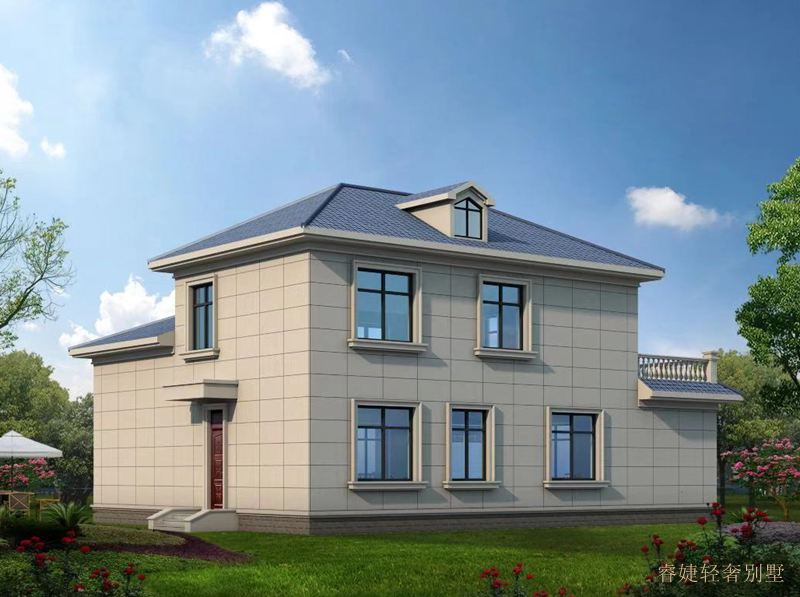 帶車庫和露臺的二層簡歐鄉村別墅(圖3) 帶車庫和露臺的二層簡歐鄉村別墅(圖3)