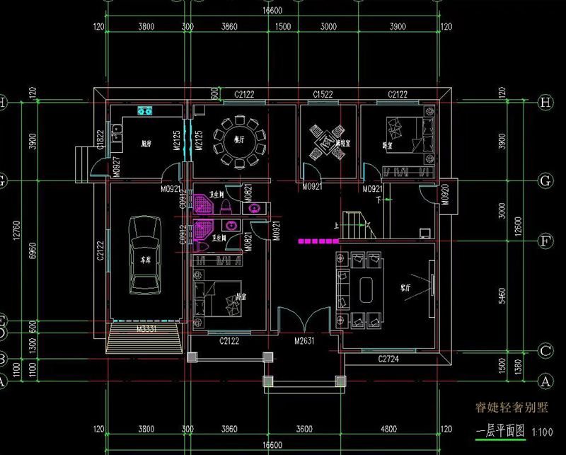 帶車庫和露臺的二層簡歐鄉村別墅(圖4) 帶車庫和露臺的二層簡歐鄉村別墅(圖4)